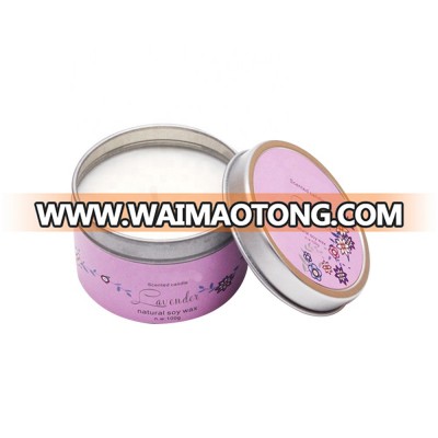 Custom Luxury Soy Wax Scented Candle In Glass Jar With Lids(TIN-JH85)