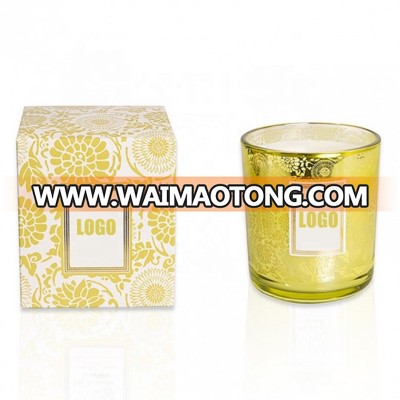 Popular custom party scented cup candles with glass jar