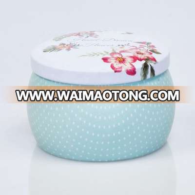 Multi-color Candle Tins with Soy Wax Scented Candles