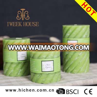 Paraffin Wax Scented Pillar Wholesale Rustic Candles