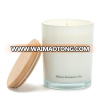 party decorative wholesale natural scented christmas pillar tealight soy candle in glass jar with wooden lid candles